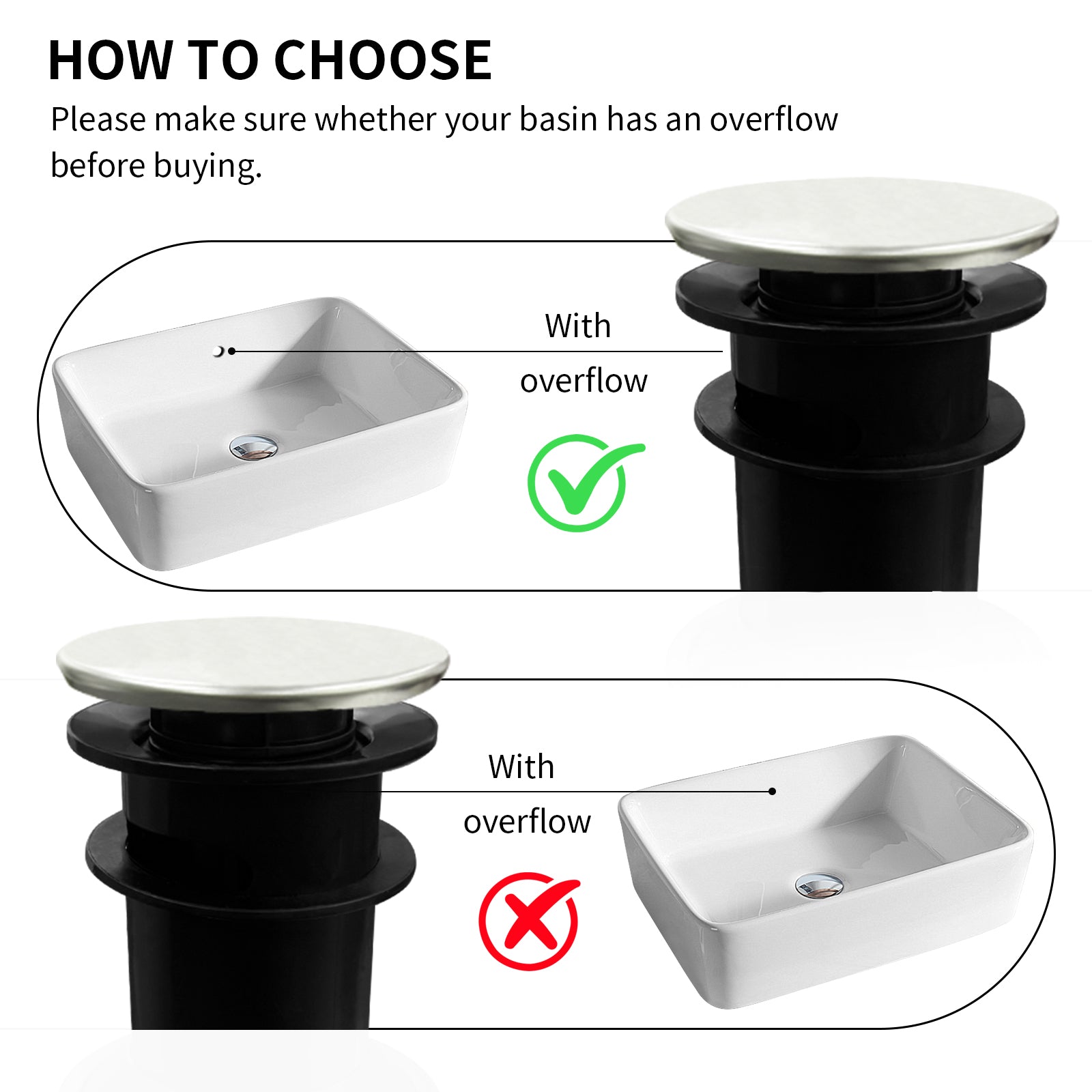 4 Inch 2-handle Bathroom Sink Faucet with Drain Assembly, Brushed Nickel